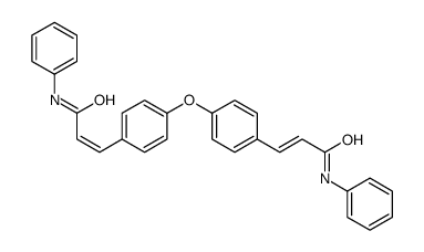 3-[4-[4-(3-anilino-3-oxoprop-1-enyl)phenoxy]phenyl]-N-phenylprop-2-enamide Structure