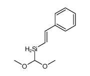 dimethoxymethyl(2-phenylethenyl)silane Structure