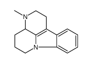 2,3,3a,4,5,6-Hexahydro-3-methyl-1H-indolo(3,2,1-de)(1,5)naphthyridine结构式