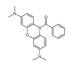 [3,7-bis(dimethylamino)phenoxazin-10-yl]-phenylmethanone结构式