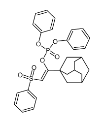 (Z)-1-(adamantan-1-yl)-2-(phenylsulfonyl)vinyl diphenyl phosphate Structure