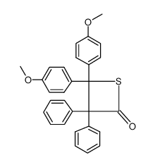 4,4-bis-(4-methoxy-phenyl)-3,3-diphenyl-thietan-2-one Structure