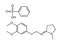 benzenesulfonic acid,N-[2-(3,4-dimethoxyphenyl)ethyl]-1-methylpyrrolidin-2-imine结构式