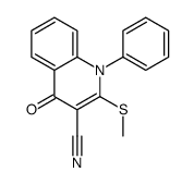 2-methylsulfanyl-4-oxo-1-phenylquinoline-3-carbonitrile结构式