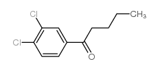 1-(3,4-二氯苯基)戊-1-酮结构式