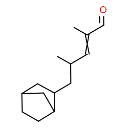 5-bicyclo[2.2.1]hept-2-yl-2,4-dimethylpent-2-en-1-al结构式