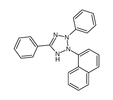 2-naphthalen-1-yl-3,5-diphenyl-1H-tetrazole结构式