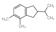 1H-Indene, 2,3-dihydro-4,5-dimethyl-2- (1-methylethyl)- structure