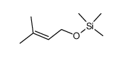 3-methyl-1-(trimethylsilyloxy)but-2-ene结构式