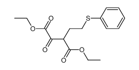 diethyl 2-oxo-3-(2-(phenylthio)ethyl)succinate Structure