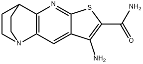 5-amino-7-thia-1,9-diazatetracyclo[9.2.2.0^{2,10}.0^{4,8}]pentadeca-2,4(8),5,9-tetraene-6-carboxamide结构式