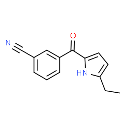 Benzonitrile, 3-[(5-ethyl-1H-pyrrol-2-yl)carbonyl]- (9CI)结构式