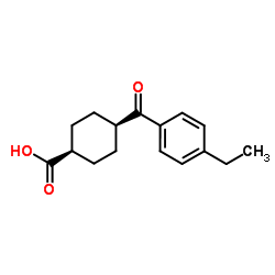 cis-4-(4-Ethylbenzoyl)cyclohexanecarboxylic acid Structure