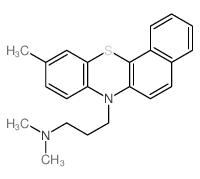 N,N-dimethyl-3-(10-methyl-7H-benzo[c]phenothiazin-7-yl)propan-1-amine结构式
