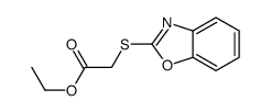 ethyl 2-(1,3-benzoxazol-2-ylsulfanyl)acetate结构式