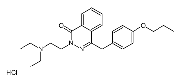 4-[(4-butoxyphenyl)methyl]-2-[2-(diethylamino)ethyl]phthalazin-1-one,hydrochloride Structure