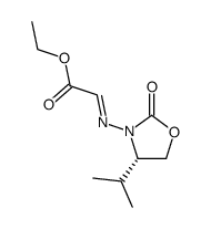 (S,E)-ethyl 2-(4-isopropyl-2-oxooxazolidin-3-ylimino)acetate Structure