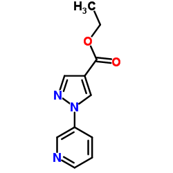 1-(吡啶-3-基)-1H-吡唑-4-羧酸乙酯结构式