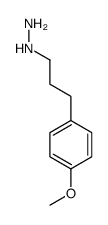 Hydrazine, [3-(4-methoxyphenyl)propyl]- (9CI) structure