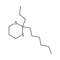 2-Hexyl-2-propyl-1,3-dithiane Structure