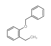 1-ethyl-2-phenylmethoxy-benzene结构式