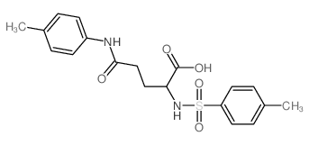 L-Glutamine,N-(4-methylphenyl)-N2-[(4-methylphenyl)sulfonyl]-结构式