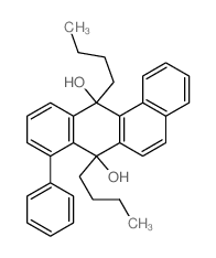 7,12-dibutyl-8-phenylbenzo[a]anthracene-7,12-diol结构式