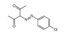 3-[(4-chlorophenyl)diazenyl]pentane-2,4-dione结构式