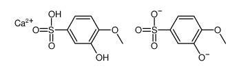 calcium bis(3-hydroxy-4-methoxybenzenesulphonate)结构式