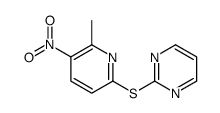 2-(6-methyl-5-nitropyridin-2-yl)sulfanylpyrimidine Structure