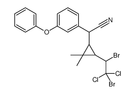 2-[3-(1,2-dibromo-2,2-dichloroethyl)-2,2-dimethylcyclopropyl]-2-(3-phenoxyphenyl)acetonitrile结构式