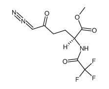 6-Diazo-5-oxo-N-Tfa-L-norleucine-OMe Structure