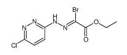 ethyl 2-bromo-2-(2-(6-chloropyridazin-3-yl)hydrazono)acetate Structure