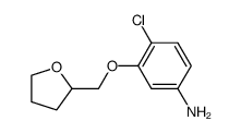 4-chloro-3-(tetrahydrofuran-2-ylmethoxy)-phenylamine Structure
