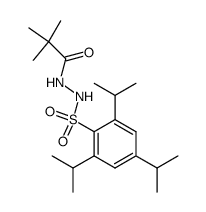 2,4,6-triisopropyl-N'-pivaloylbenzenesulfonohydrazide结构式