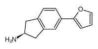 1H-Inden-2-amine,5-(2-furanyl)-2,3-dihydro-,(2S)-(9CI)结构式
