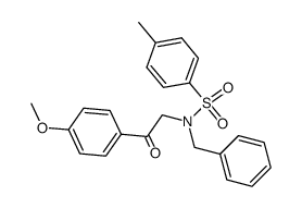 N-benzyl-N-(2-(4-methoxyphenyl)-2-oxoethyl)-4-methylbenzenesulfonamide Structure