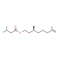 RHODINYL ISOVALERATE structure