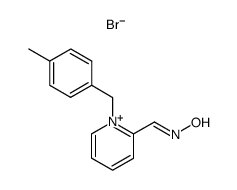 2-(Hydroxyimino-methyl)-1-(4-methyl-benzyl)-pyridinium; bromide Structure