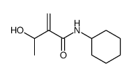N-cyclohexyl-3-hydroxy-2-methylenebutyramide结构式