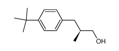 (S)-3-(4-(tert-butyl)phenyl)-2-methylpropan-1-ol结构式