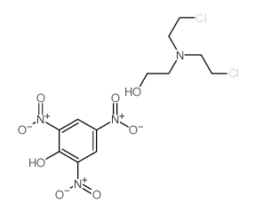 2-[bis(2-chloroethyl)amino]ethanol; 2,4,6-trinitrophenol结构式