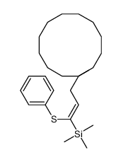 1-(3-phenylsulfanyl-3-trimethylsilylprop-2-enyl)cyclododecan-1-ol结构式