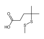 4-Methyl-4-(methyldisulfanyl)pentanoicacid structure