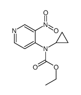Ethyl 3-nitropyridin-4-yl(cyclopropyl)carbamate structure