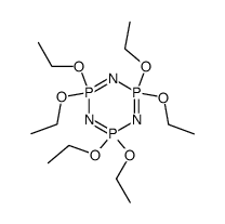 2,2,4,4,6,6-hexaethoxy-2λ5,4λ5,6λ5-cyclotriphosphazene结构式