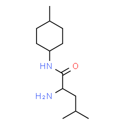 Valeramide, 2-amino-4-methyl-N-(4-methylcyclohexyl)-, L-trans- (8CI)结构式