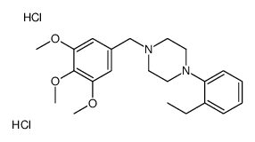 1-(2-ethylphenyl)-4-[(3,4,5-trimethoxyphenyl)methyl]piperazine,dihydrochloride Structure