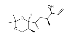 (3S,4S,6S)-4-methyl-6-((4S,5S)-2,2,5-trimethyl-1,3-dioxan-4-yl)hept-1-en-3-ol结构式