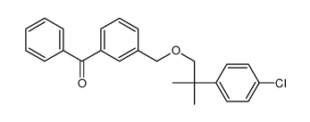 (3-((2-(4-Chlorophenyl)-2-methylpropoxy)methyl)phenyl)phenylmethanone Structure